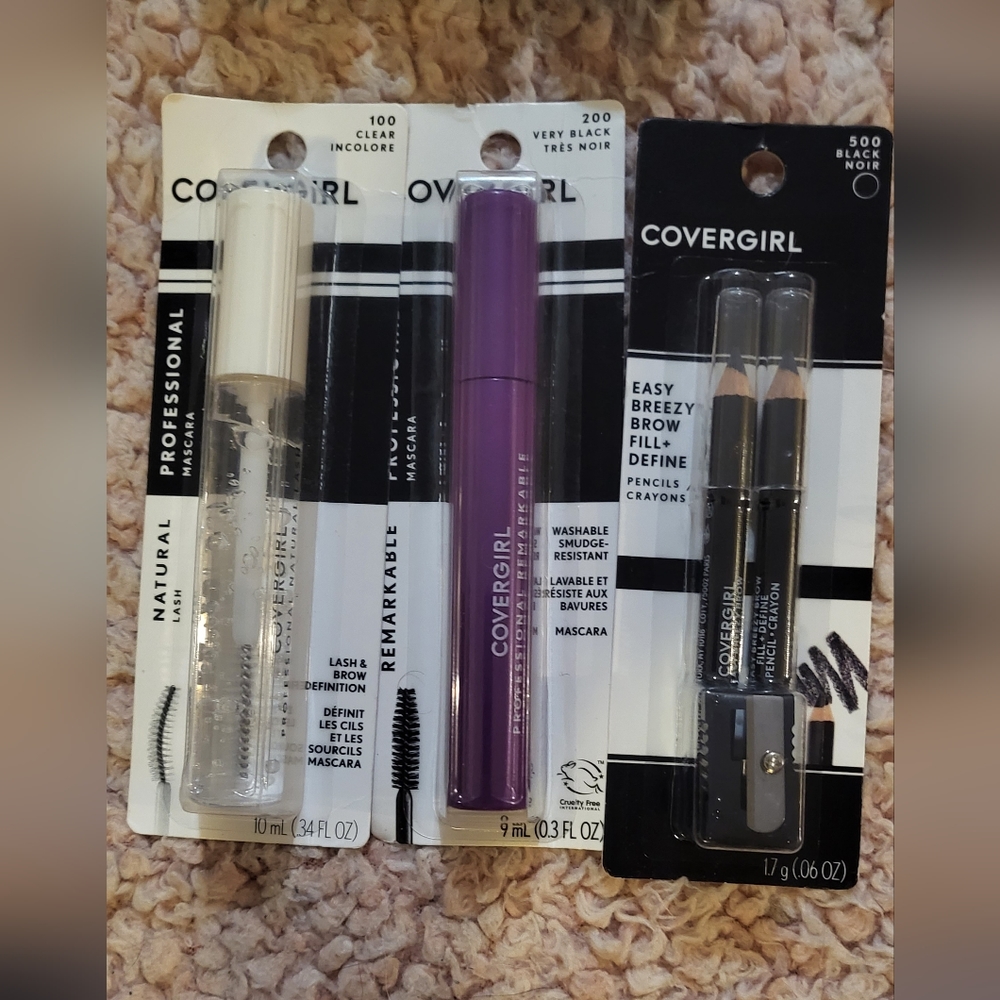 Covergirl eyeliner, mascara